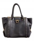 Salvatore Ferragamoサルヴァトーレ フェラガモ）の古着「Gancini tote bag / ガンチーニトートバッグ」｜ネイビー
