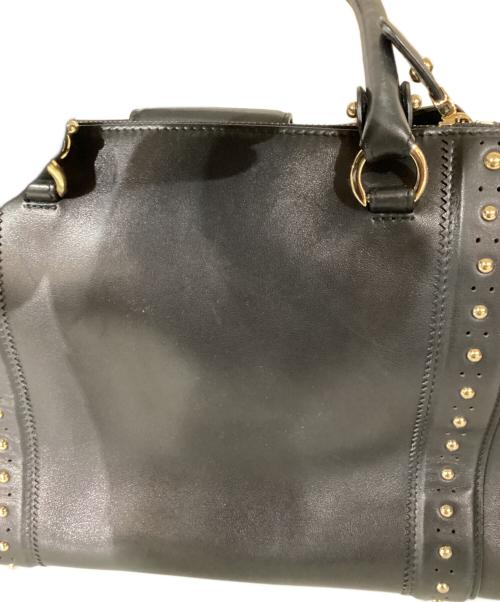 Salvatore Ferragamo（サルヴァトーレ フェラガモ）Salvatore Ferragamo  (サルヴァトーレ フェラガモ) Gancini tote bag / ガンチーニトートバッグ ネイビーの古着・服飾アイテム