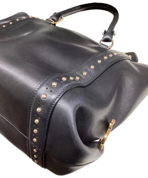 Salvatore Ferragamo（サルヴァトーレ フェラガモ）Salvatore Ferragamo  (サルヴァトーレ フェラガモ) Gancini tote bag / ガンチーニトートバッグ ネイビーの古着・服飾アイテム