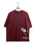 Y-3（ワイスリー）の古着「フラワープリントTEE / JD9257」｜レッド