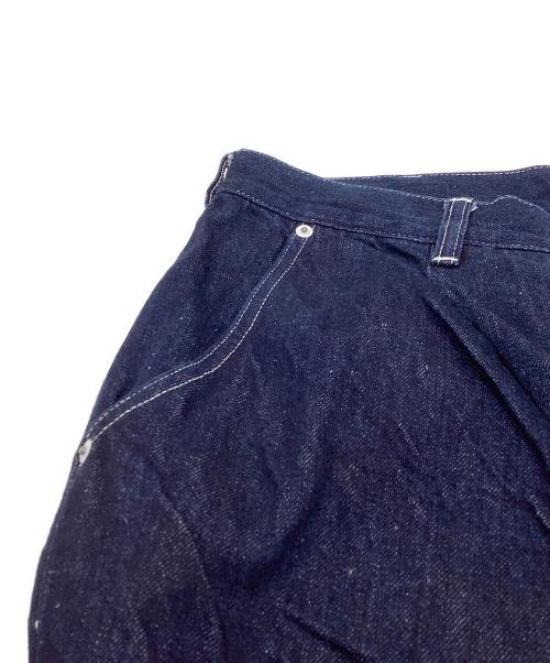 COMME des GARCONS HOMME（コムデギャルソン オム）COMME des GARCONS HOMME (コムデギャルソン オム) 綿麻デニム製品洗ワイドテーパードパンツ / HM-P024 / AD2023 / 24SS インディゴ サイズ:Lの古着・服飾アイテム