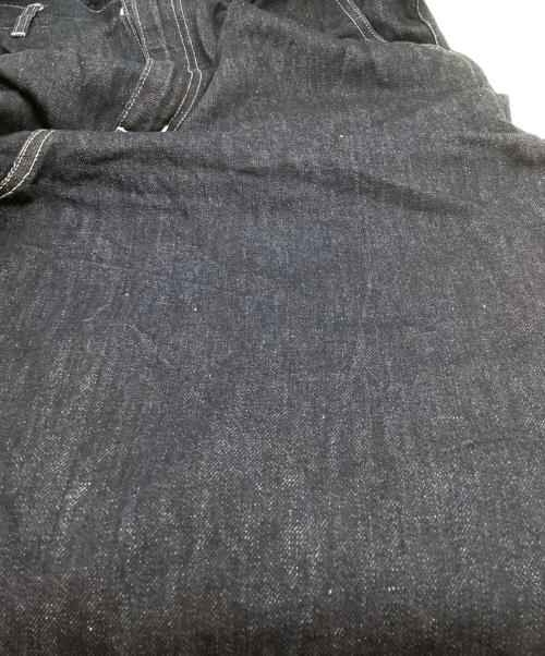 COMME des GARCONS HOMME（コムデギャルソン オム）COMME des GARCONS HOMME (コムデギャルソン オム) 綿麻デニム製品洗ワイドテーパードパンツ / HM-P024 / AD2023 / 24SS インディゴ サイズ:Lの古着・服飾アイテム