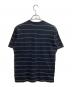 COMME des GARCONS HOMME (コムデギャルソン オム) 生地切替ストライプTシャツ / HC-T008 / AD2018 ホワイト×ブラック サイズ:L：8000円