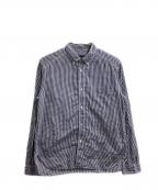 COMME des GARCONS HOMMEコムデギャルソン オム）の古着「Gingham check shirt / ギンガムチェックシャツ」｜ネイビー×ホワイト