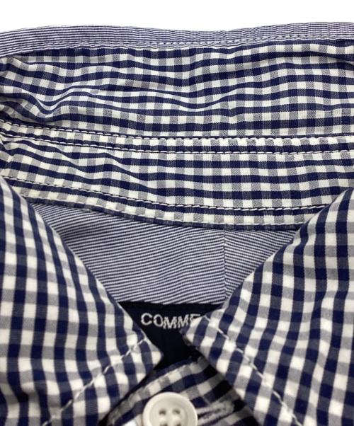 COMME des GARCONS HOMME（コムデギャルソン オム）COMME des GARCONS HOMME (コムデギャルソン オム) Gingham check shirt / ギンガムチェックシャツ ネイビー×ホワイト サイズ:Lの古着・服飾アイテム