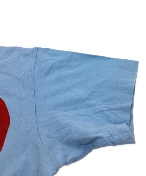 PLAY COMME des GARCONS（プレイコムデギャルソン）PLAY COMME des GARCONS (プレイコムデギャルソン) Bright Heart Logo T-Shirt AZ-T274 AD2019/8 スカイブルー サイズ:XLの古着・服飾アイテム