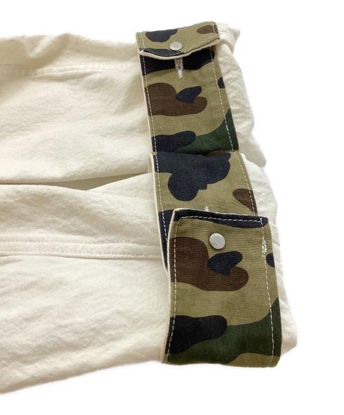 A BATHING APE（アベイシングエイプ）A BATHING APE (アベイシングエイプ) RELAXED FIT COVERALL JAKET / リラックスフィットカバーオールジャケット / 001LJH801023M アイボリー サイズ:Lの古着・服飾アイテム