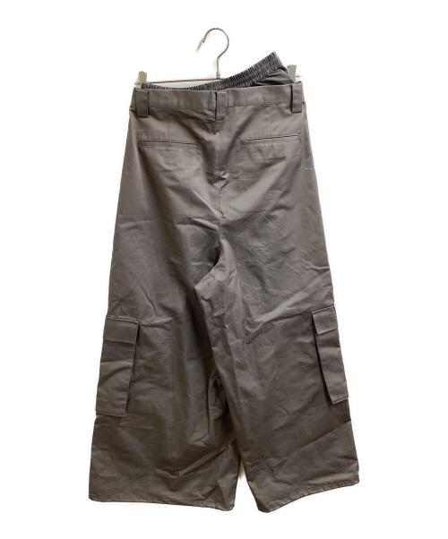 loile（ロワル）LOILE　　 (ロワル) Switching pants / ダブルウエストカーゴパンツ グレー サイズ:02の古着・服飾アイテム