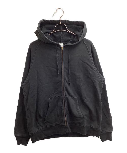 COMOLI（コモリ）COMOLI (コモリ) コットン裏毛ジップパーカ- ブラック サイズ:4の古着・服飾アイテム