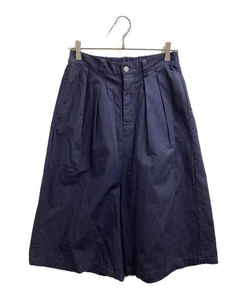 nest Robe（ネストローブ）nest Robe (ネストローブ) コットンハードフィニッシュハーフパンツ / 01181-1106 ネイビー サイズ:表記無しの古着・服飾アイテム