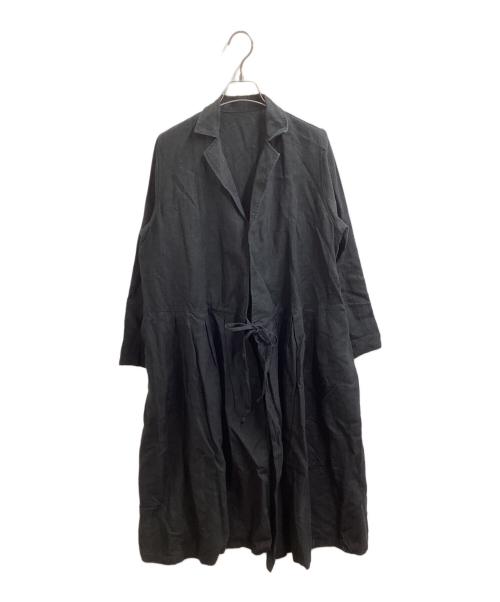 nest Robe（ネストローブ）nest Robe (ネストローブ) リネンワンピース　01153-1255 ブラック サイズ:-の古着・服飾アイテム