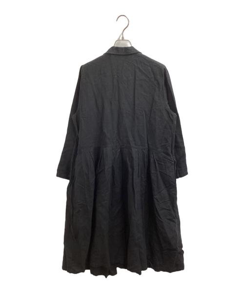 nest Robe（ネストローブ）nest Robe (ネストローブ) リネンワンピース　01153-1255 ブラック サイズ:-の古着・服飾アイテム