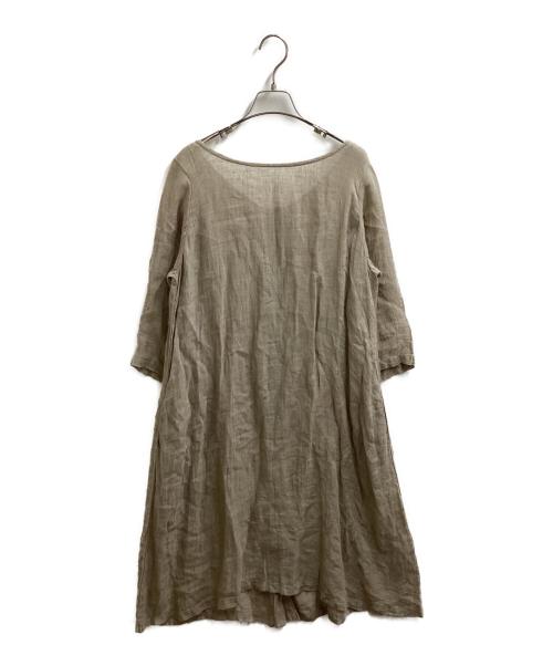 nest Robe（ネストローブ）nest Robe (ネストローブ) リネンワンピース / 	01141-1119 ベージュ サイズ:FREEの古着・服飾アイテム