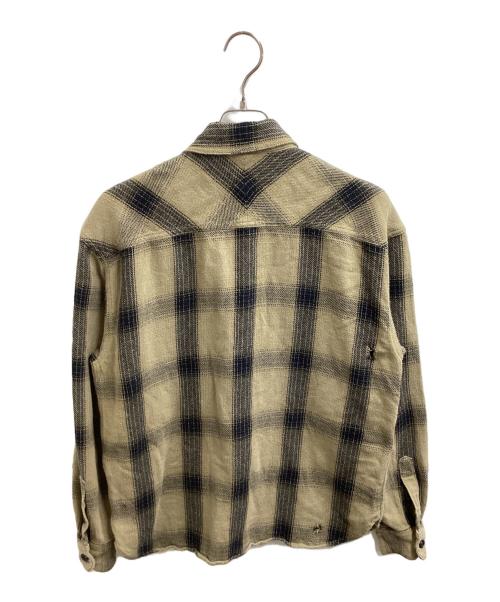 NEIGHBORHOOD（ネイバーフッド）NEIGHBORHOOD (ネイバーフッド) SAVAGE BLOCK HOMBRE CHECK SHIRT LS　/　242AQNH-SHM07 ベージュ サイズ:Sの古着・服飾アイテム