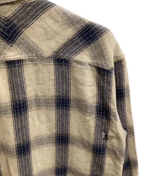 NEIGHBORHOOD（ネイバーフッド）NEIGHBORHOOD (ネイバーフッド) SAVAGE BLOCK HOMBRE CHECK SHIRT LS　/　242AQNH-SHM07 ベージュ サイズ:Sの古着・服飾アイテム