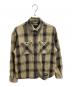 NEIGHBORHOOD（ネイバーフッド）の古着「SAVAGE BLOCK HOMBRE CHECK SHIRT LS　/　242AQNH-SHM07」｜ベージュ