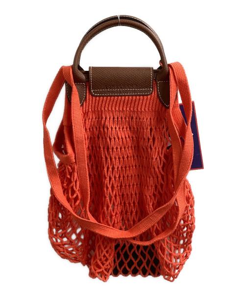 LONGCHAMP（ロンシャン）LONGCHAMP (ロンシャン) filt (フィルト) ネットバッグ オレンジの古着・服飾アイテム