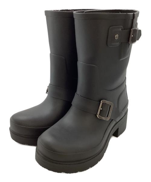 HUNTER（ハンター）HUNTER (ハンター) Original Rubber Biker Rain Boots / WFS1042RMA ブラック サイズ:US5の古着・服飾アイテム
