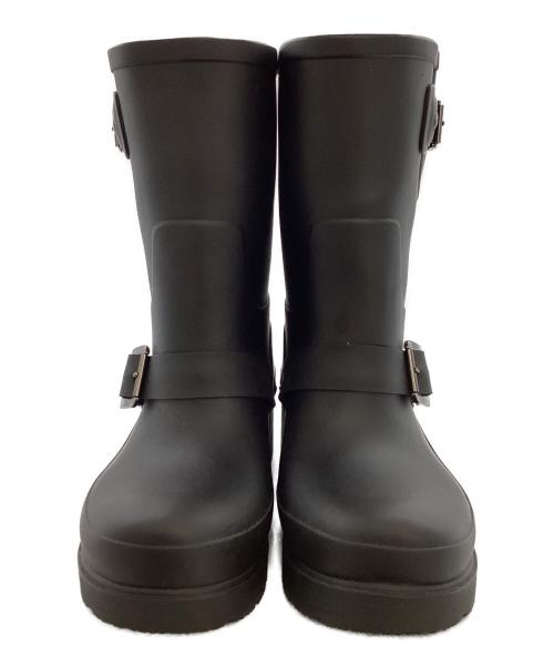 HUNTER（ハンター）HUNTER (ハンター) Original Rubber Biker Rain Boots / WFS1042RMA ブラック サイズ:US5の古着・服飾アイテム