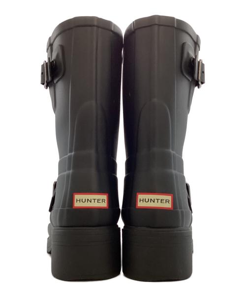 HUNTER（ハンター）HUNTER (ハンター) Original Rubber Biker Rain Boots / WFS1042RMA ブラック サイズ:US5の古着・服飾アイテム
