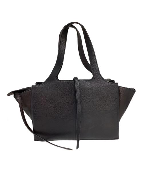 CELINE（セリーヌ）CELINE (セリーヌ) レザートートバッグ ミディアム　/　S-GM3166 ブラックの古着・服飾アイテム