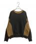 C.E（シーイー）の古着「WIDE RIB CUT CREW NECK / クルーネックスウェット」｜グレー×ブラウン