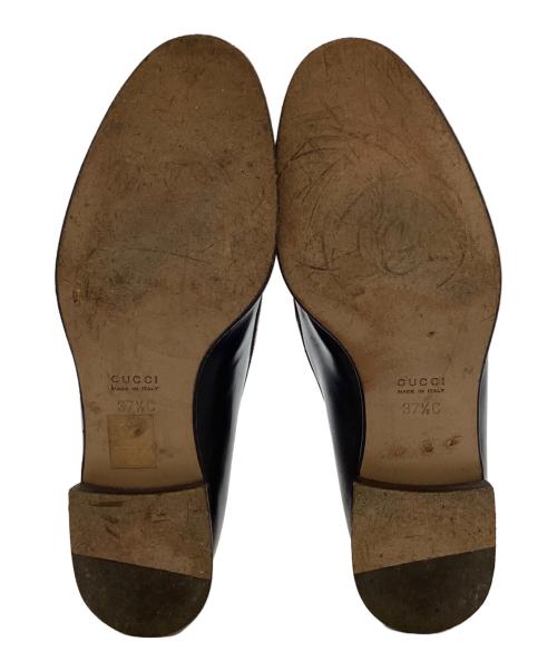 GUCCI（グッチ）GUCCI (グッチ) ホースビットローファー / Horsebit loafers / 100 0428 ブラック サイズ:37 1/2の古着・服飾アイテム