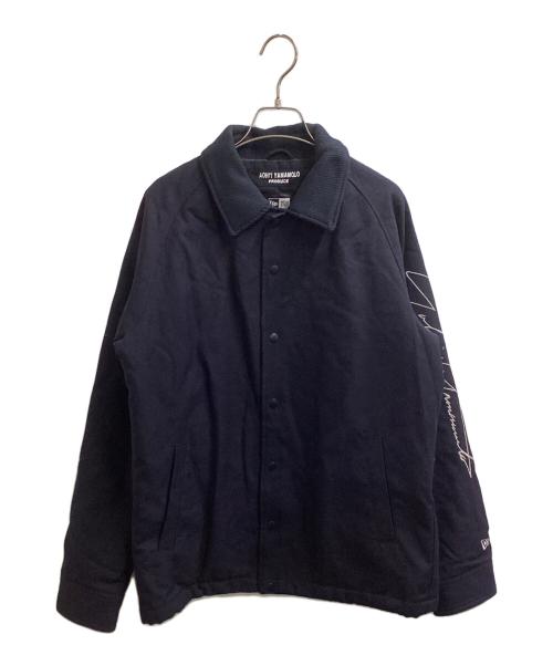 YOHJI YAMAMOTO（ヨウジヤマモト）YOHJI YAMAMOTO (ヨウジヤマモト) New Era (ニューエラ) WOOL COACH JACKET / HR-Y30-145 / ウールコーチジャケット ネイビー サイズ:Mの古着・服飾アイテム