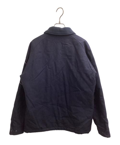 YOHJI YAMAMOTO（ヨウジヤマモト）YOHJI YAMAMOTO (ヨウジヤマモト) New Era (ニューエラ) WOOL COACH JACKET / HR-Y30-145 / ウールコーチジャケット ネイビー サイズ:Mの古着・服飾アイテム