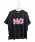 Hysteric Glamour（ヒステリックグラマー）の古着「HG APPLE PANDA オーバーサイズTシャツ / 01241CT08」｜ブラック