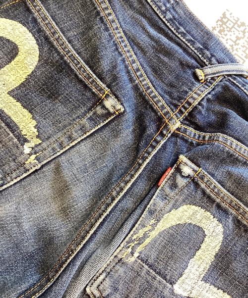 EVISU（エヴィス）EVISU (エヴィス) カモメ セルビッチデニムパンツ インディゴ サイズ:30/35の古着・服飾アイテム