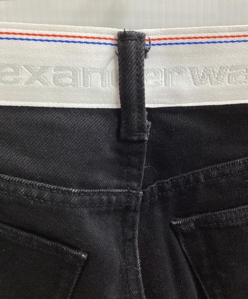 ALEXANDER WANG（アレキサンダー・ワン）ALEXANDER WANG (アレキサンダー・ワン) LOGO WAISTBAND JEANS　/　	4DS1234392 ブラック サイズ:23の古着・服飾アイテム