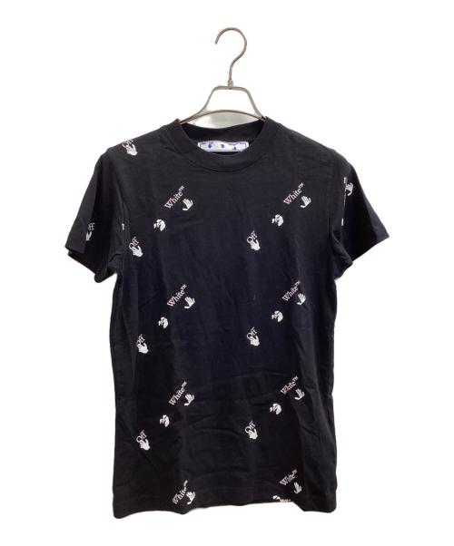 OFFWHITE（オフホワイト）OFFWHITE (オフホワイト) ALLOVER S/S TEE / プリントTシャツ / OMAA027R21JER012 ブラック サイズ:XXSの古着・服飾アイテム