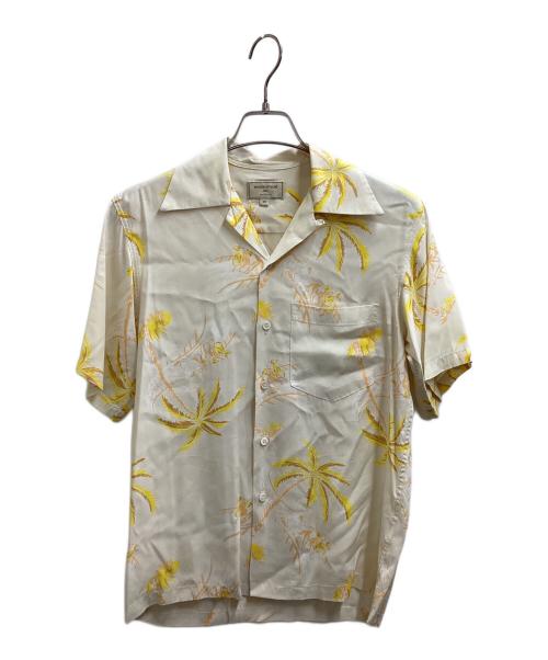 maison kitsune（メゾンキツネ）MAISON KITSUNE (メゾンキツネ) アロハシャツ / KMH30500 / USA製 アイボリー サイズ:XSの古着・服飾アイテム