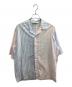 MAISON KITSUNE（メゾンキツネ）の古着「Hawaiian Shirt Color Block Stripes　/　IM00470WC2024」｜ブルー×ピンク