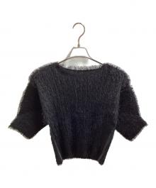 PLEATS PLEASE（プリーツプリーズ）の古着「フリンジカットソー / PP14-JK782」｜ブラック
