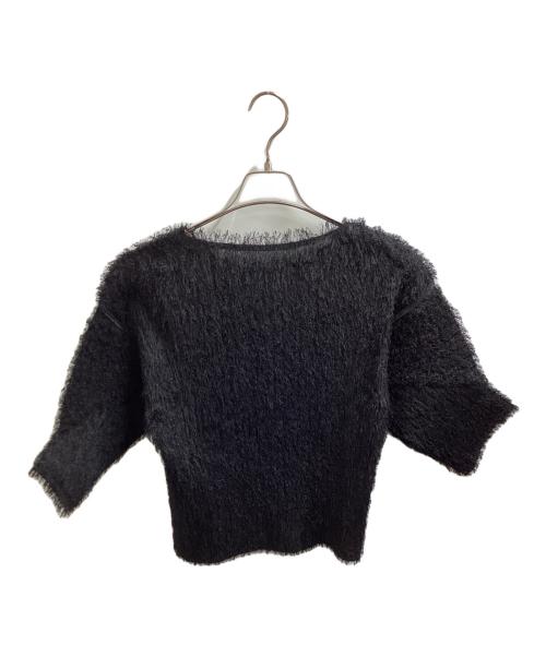 PLEATS PLEASE（プリーツプリーズ）PLEATS PLEASE (プリーツプリーズ) フリンジカットソー / PP14-JK782 ブラック サイズ:3の古着・服飾アイテム