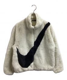 NIKE（ナイキ）の古着「エコファー ビッグスウッシュ フリースジャケット」｜アイボリー