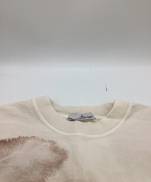 STONE ISLAND（ストーンアイランド）STONE ISLAND (ストーンアイランド) Over Tie-Dye T-Shirt　24ss アイボリー サイズ:ＸＬの古着・服飾アイテム