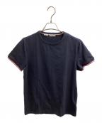 MONCLERモンクレール）の古着「MAGLIA T-SHIRT / マリアTシャツ / ワンポイントロゴ / H10918C71600」｜ネイビー