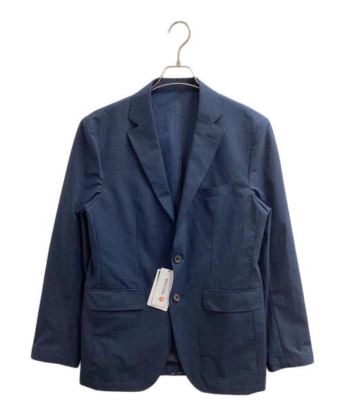 TAKEO KIKUCHI（タケオキクチ）TAKEO KIKUCHI (タケオキクチ) COOL DOTS（R）ドビープリント ジャケット ネイビー サイズ:4 未使用品の古着・服飾アイテム