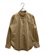 BACCAバッカ）の古着「コットンタイプライター ボタンダウンシャツ / 35014401702」｜ベージュ