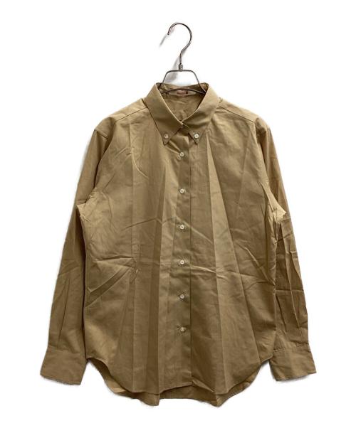 BACCA（バッカ）BACCA (バッカ) コットンタイプライター ボタンダウンシャツ / 35014401702 ベージュ サイズ:36の古着・服飾アイテム