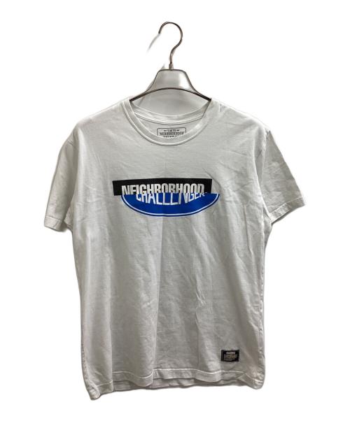 NEIGHBORHOOD（ネイバーフッド）NEIGHBORHOOD (ネイバーフッド) CHALLENGER (チャレンジャー) 19AW CHALLENGER 10周年記念 旗艦店限定 コラボロゴ Tシャツ ホワイト サイズ:Mの古着・服飾アイテム