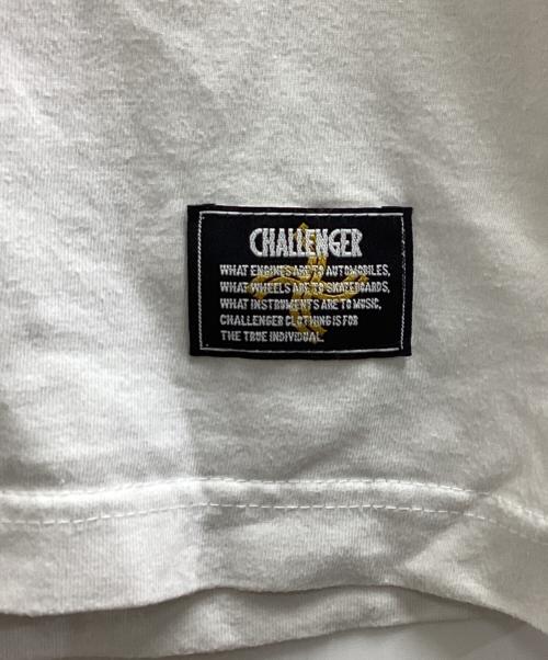 NEIGHBORHOOD（ネイバーフッド）NEIGHBORHOOD (ネイバーフッド) CHALLENGER (チャレンジャー) 19AW CHALLENGER 10周年記念 旗艦店限定 コラボロゴ Tシャツ ホワイト サイズ:Mの古着・服飾アイテム