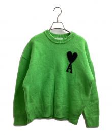 AMI Alexandre Mattiussi（アミアレクサンドルマテュッシ）の古着「ADC CREWNECK SWEATER」｜グリーン
