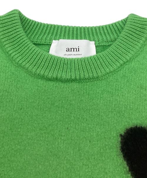 AMI Alexandre Mattiussi（アミアレクサンドルマテュッシ）AMI Alexandre Mattiussi (アミアレクサンドルマテュッシ) ADC CREWNECK SWEATER グリーン サイズ:Lの古着・服飾アイテム