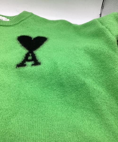 AMI Alexandre Mattiussi（アミアレクサンドルマテュッシ）AMI Alexandre Mattiussi (アミアレクサンドルマテュッシ) ADC CREWNECK SWEATER グリーン サイズ:Lの古着・服飾アイテム