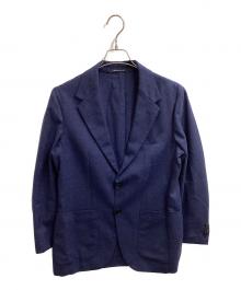 green label relaxing（グリーンレーベルリラクシング）の古着「REDA メッシュ 無地 2B RG 2P / 3122-127-1684」｜ネイビー