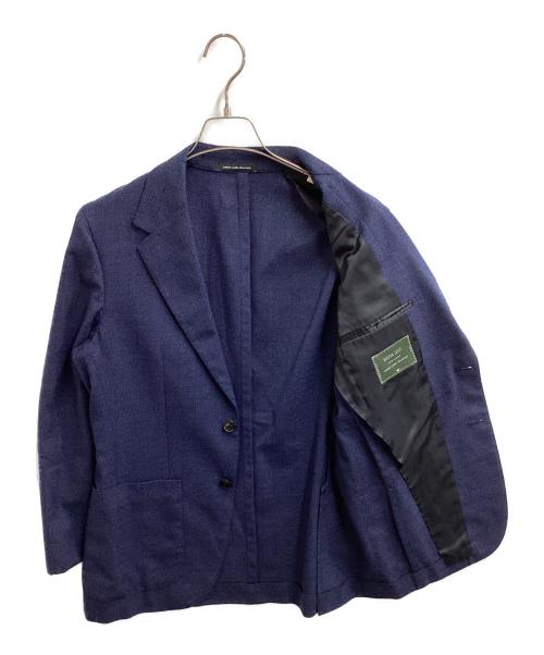 green label relaxing（グリーンレーベルリラクシング）green label relaxing (グリーンレーベルリラクシング) REDA メッシュ 無地 2B RG 2P / 3122-127-1684 ネイビー サイズ:Mの古着・服飾アイテム